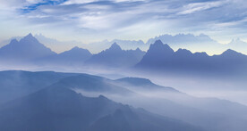 别墅 中式爆款山水 TiF分层