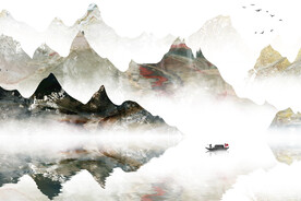 高端 简奢中式山水 TiF分层