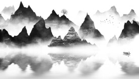 极简 新品高档山水 TiF分层