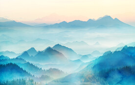 现代 新品高档山水 TiF分层