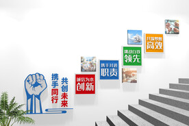企业楼梯文化墙