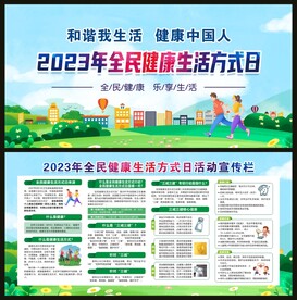 全民健康生活方式日宣传栏