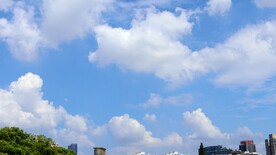 延时摄影蓝天白云移动