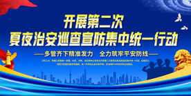 夏季治安宣传展板