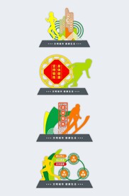 公园健身导视牌