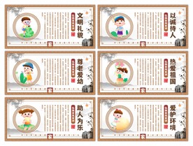 传统美德展板系列
