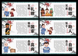 传统美德展板系列