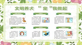 文明养犬展板宣传栏