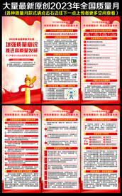 2023年全国质量月展架