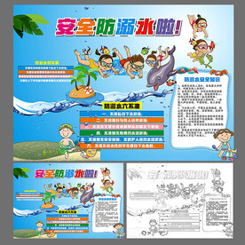防溺水小报