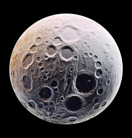 月球表面灯箱素材