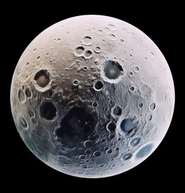 月球表面灯箱素材