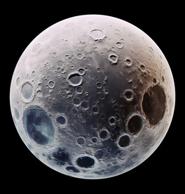 月球表面灯箱素材