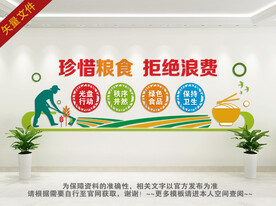 珍惜粮食文化墙