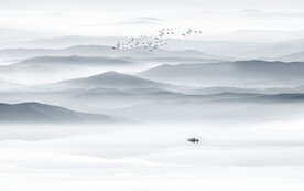 江山如画山水背景墙