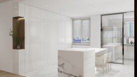 全屋定制隐形门客餐厅效果图图片