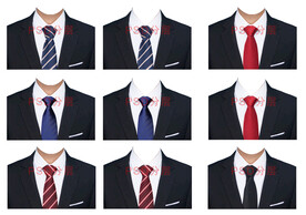 男证件照西装套装psd素材