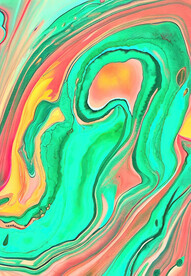 炫彩流体肌理画