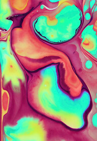 炫彩抽象肌理画