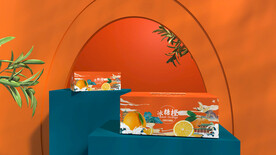 冰糖橙包装展开图