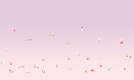 汉服 紫色桃子兔子红花