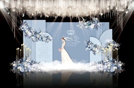 蓝色婚礼效果图