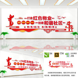 打造红色物业文化墙