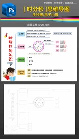 三年级数学时分秒思维导图小报