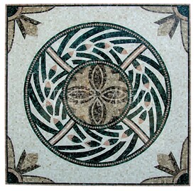 马赛克拼花拼图方形图案