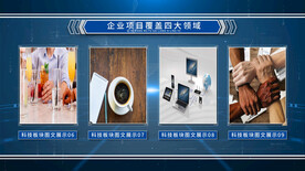 科技板块企业图文分类AE模板