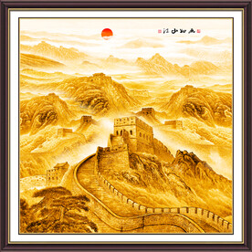 金色国画长城