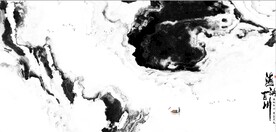 新中式抽象水墨山水风景背景墙