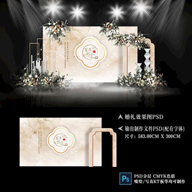 香槟色婚礼背景