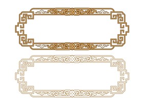 中式矢量边框传统