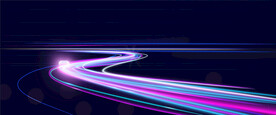 宽幅行驶轨道光轨速度科技概念