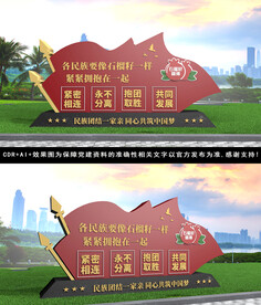 石榴籽精神雕塑