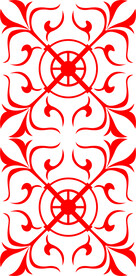 红色花纹