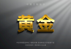 黄金立体特效真金白银