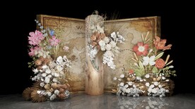 复古书本婚礼草图大师su模型