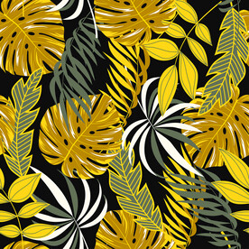 植物枝叶 面料印花