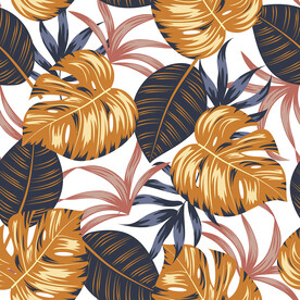 植物枝叶 面料印花