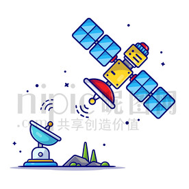 卡通卫星通信传输