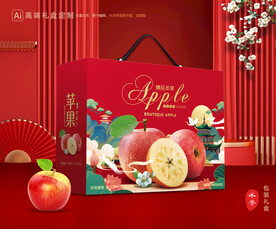 苹果包装 红富士礼盒