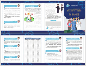 个人参保知识问答四折页DM单