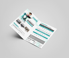 游泳健身舞蹈瑜伽单页海报