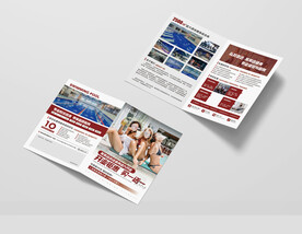 游泳健身舞蹈瑜伽单页海报