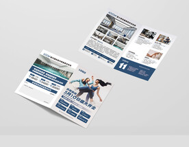 游泳健身舞蹈瑜伽单页海报