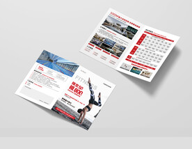 游泳健身瑜伽普拉提单页图片