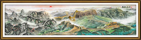 巨幅万里长城国画