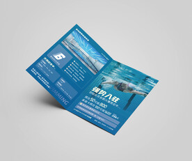 游泳健身预售折页图片